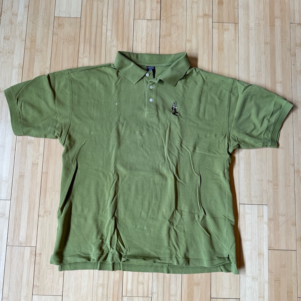 Green Warner Bros Coyote Polo